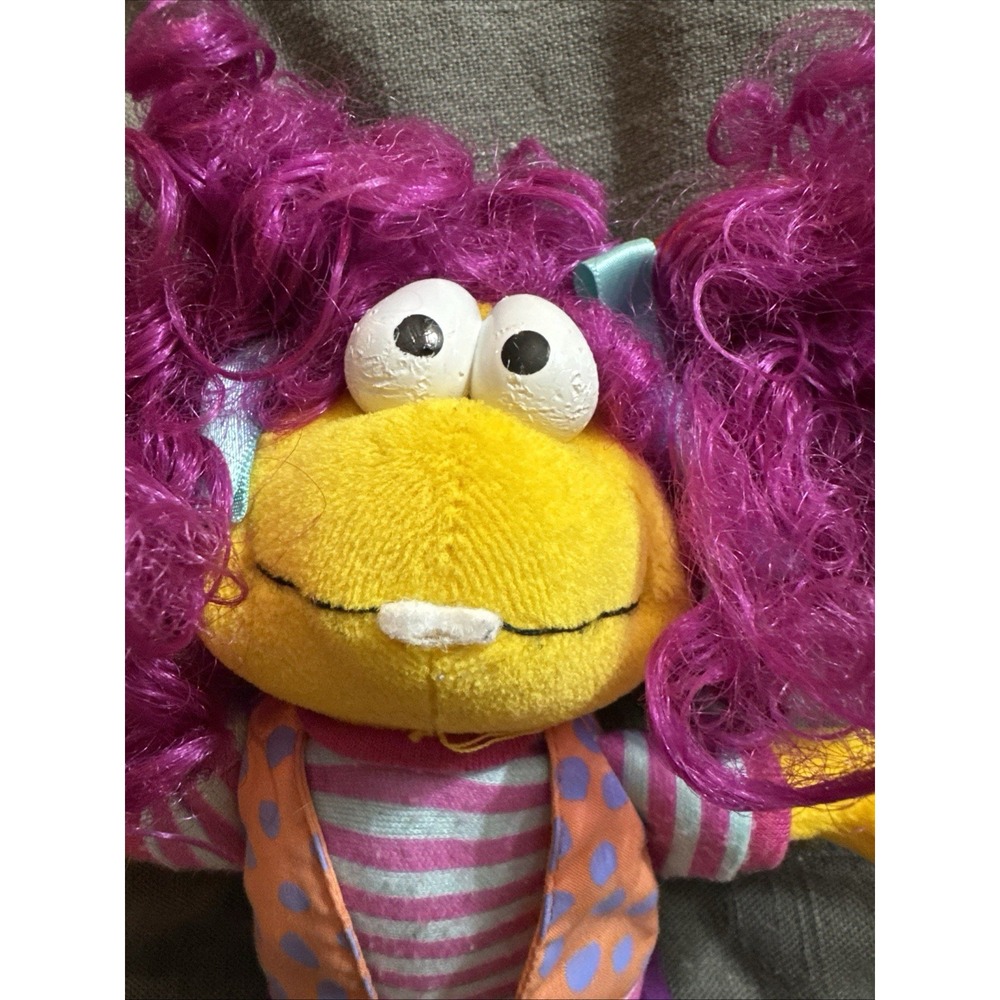 VTG EDEN Wimzie's House Plush Stuffed Doll 9" PBS Cinar 1999 Purple Hair - Picture 2 of 8
